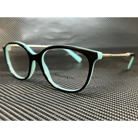 Tiffany Blue Black Square Women's Sunglasses - Picture 1 of 4